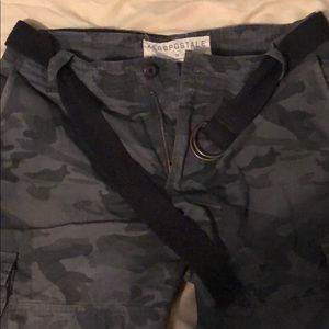 Black Camouflage Shorts